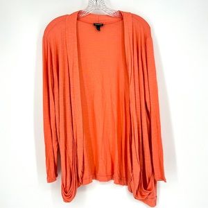 Torrid Plus Size Coral Long Sleeve Open Front Cardigan Lightweight Size 2